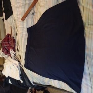 89th & Madison Blue A-Line Skirt